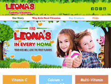 Tablet Screenshot of leonasvitamins.com